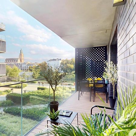 ורוצלב Apartament Z Tarasem I Widokiem Na Rzeke Wroapart-Pl - Apartment With Terrace And River View Wroapart מראה חיצוני תמונה